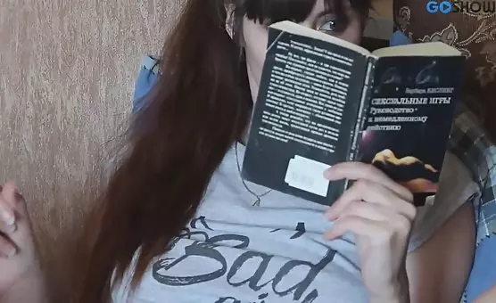 Playful Bitch Strokes Her Tits and Spreads Her Legs