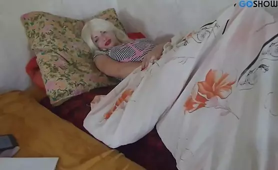 Teasing Temptation Blonde Beauty Fingers Passionate Pussy