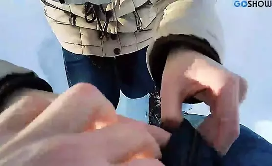 Totally Crazy Girl Performs Outdoor Blowjob, Swallows and Smiles