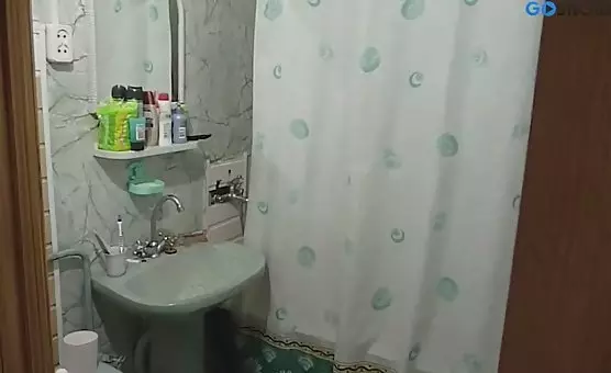 Shower Playtime Brunette Enjoying Her Toy