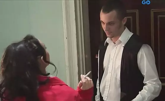 Brunette Cocksucker Riding and Sucking