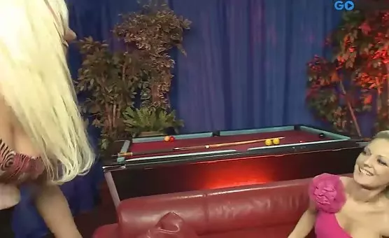 Blonde Lesbians Stimulating Passions