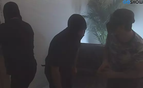 Camo Style Ladies Taking Cock In Hand