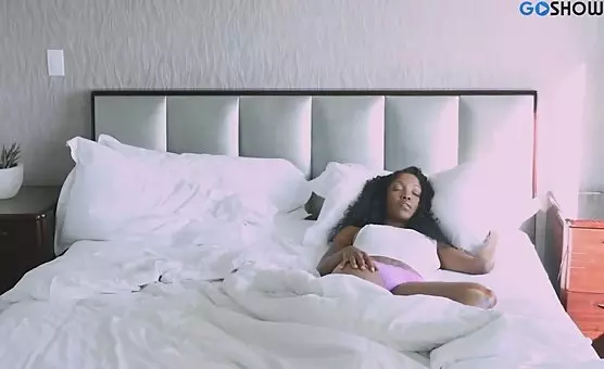 Two sultry ebony women indulge in steamy underwater passion